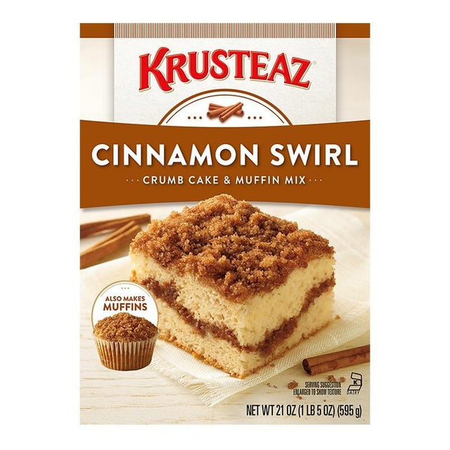 Krusteaz Cinnamon Swirl Crumb Cake & Muffin Mix - hot sauce market & more