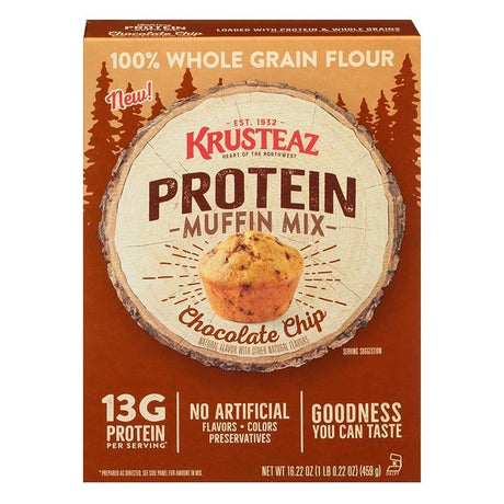 Krusteaz Protein Muffin Mix Chocolate Chip - hot sauce market & more
