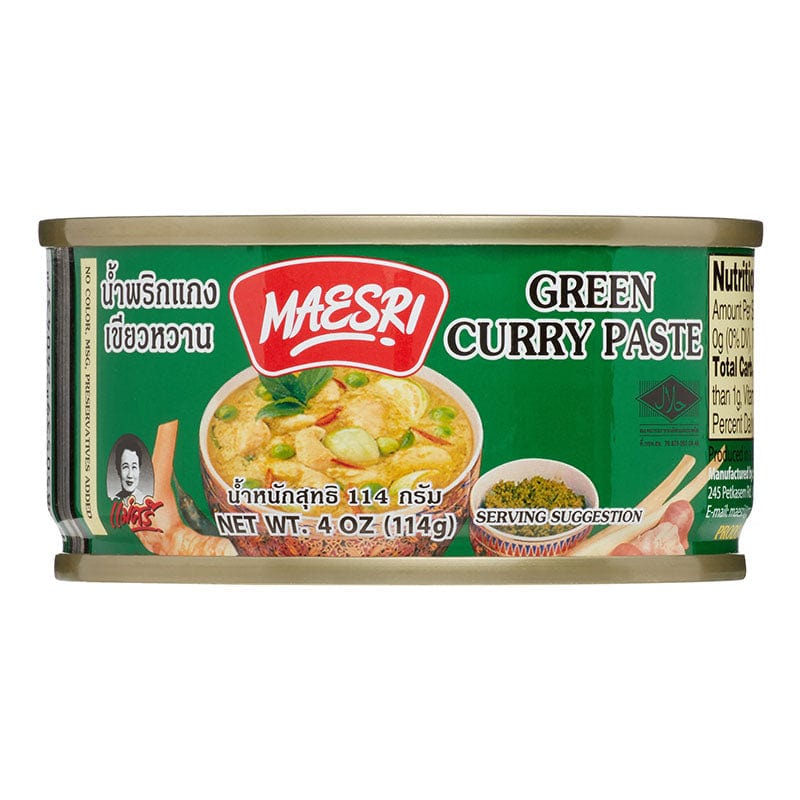 Marinades, Curry Paste, Sauce & Condiments - Maesri Green Curry Paste