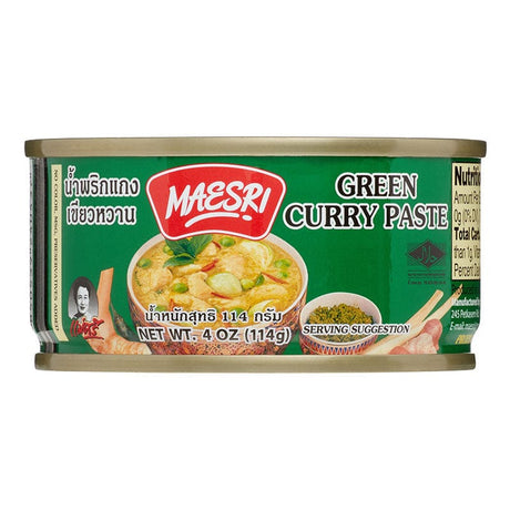 Marinades, Curry Paste, Sauce & Condiments - Maesri Green Curry Paste