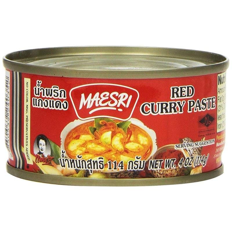 Marinades, Curry Paste, Sauce & Condiments - Maesri Red Curry Paste