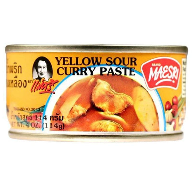 Marinades, Curry Paste, Sauce & Condiments - Maesri Yellow Sour Curry Paste