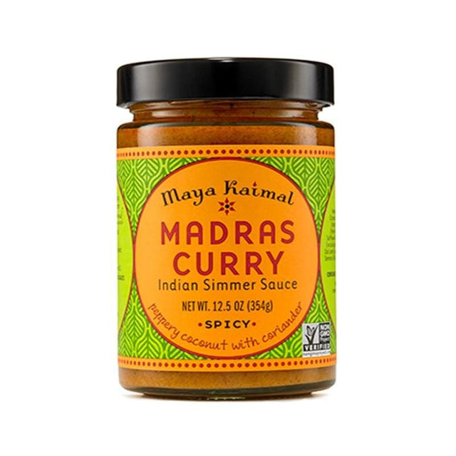 Marinades, Curry Paste, Sauce & Condiments - Maya Kaimal Madras Curry Indian Simmer Sauce Spicy