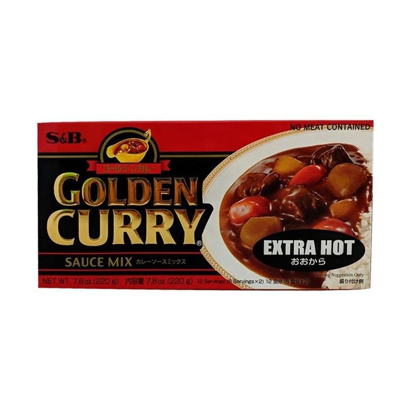 Marinades, Curry Paste, Sauce & Condiments - S&B Golden Curry Japanese Curry Mix Extra Hot