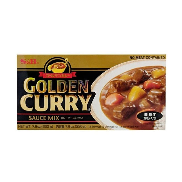 Marinades, Curry Paste, Sauce & Condiments - S&B Golden Curry Japanese Curry Mix Hot