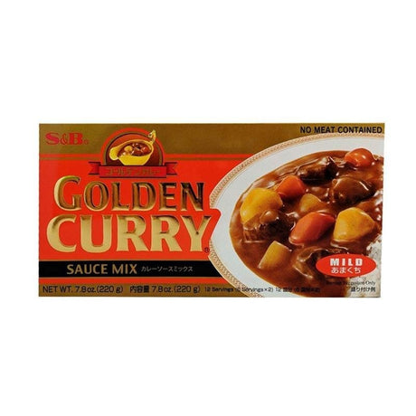 Marinades, Curry Paste, Sauce & Condiments - S&B Golden Curry Japanese Curry Mix Mild 7.8 Oz