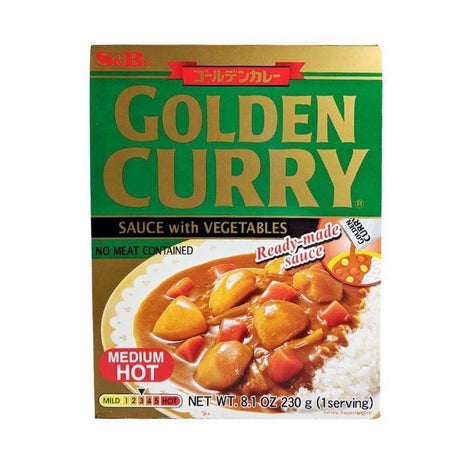 Marinades, Curry Paste, Sauce & Condiments - S&B Golden Curry Sauce With Vegetables Medium Hot