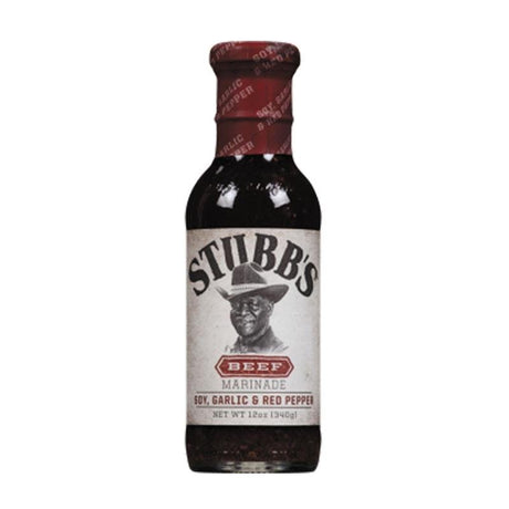 Marinades, Curry Paste, Sauce & Condiments - Stubb’s Beef Marinade Soy, Garlic & Red Pepper