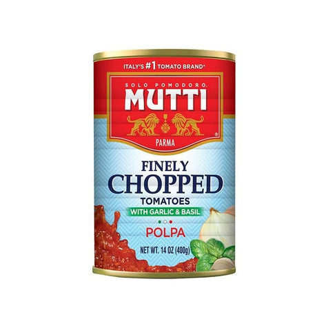 Mutti Finely Chopped Tomatoes with Garlic & Basil Polpa - hot sauce market & more