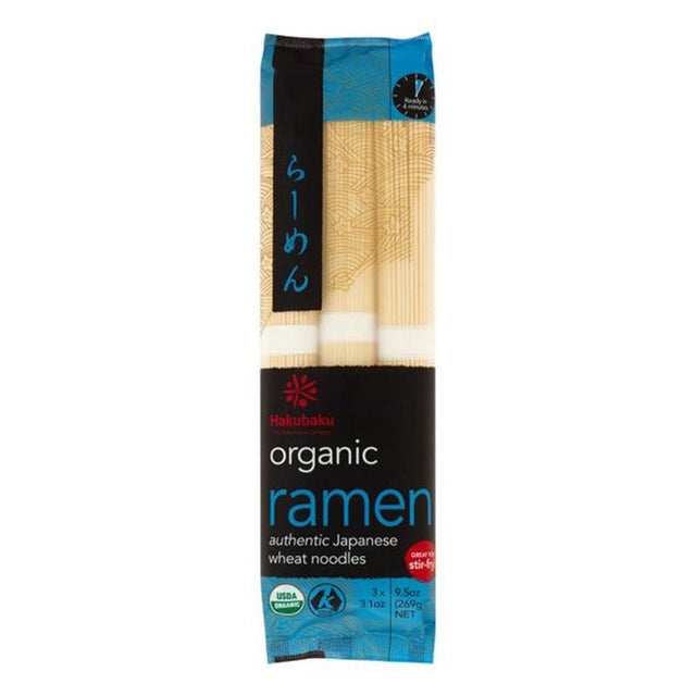 Noodles, Pasta, Vermicelli & Dry Wrappers - Hakubaku Organic Ramen Noodles