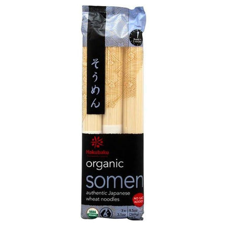 Noodles, Pasta, Vermicelli & Dry Wrappers - Hakubaku Organic Somen Noodles