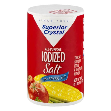 Salt & Sea Salt - Superior Crystal All-Purpose Iodized Salt Fine