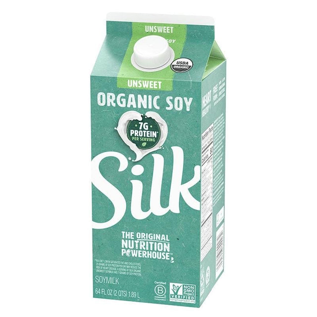 Silk Organic Unsweet Soymilk - hot sauce market & more