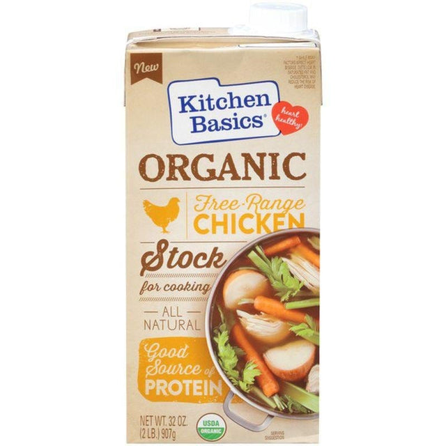 Soup Mix, Stocks, Broths & Boullions - Kitchen Basics Organic Free Range Chicken Stock