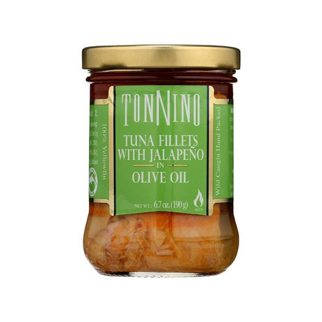 Tonnino Tuna Fillets with Jalapeño in Olive Oil - hot sauce market & more