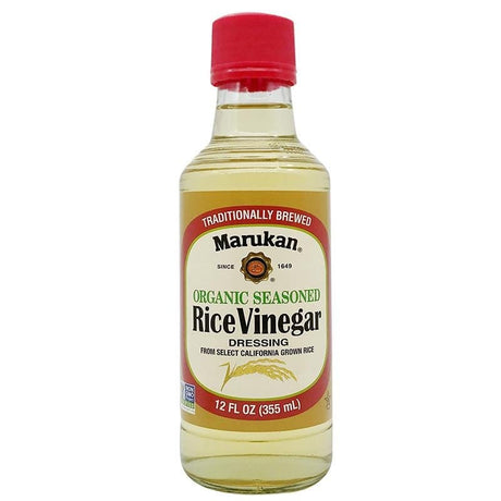 Vinegar, Balsamic Glace & Cooking Wine - Marukan Organic Seasoned Rice Vinegar Dressing